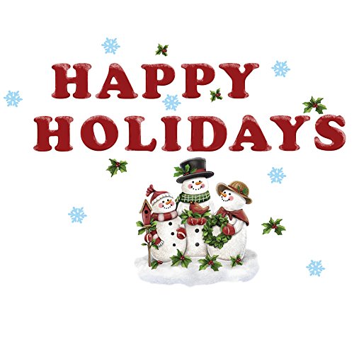 Happy Holiday Winter Snowman Garage Magnets - Thumbnail 4
