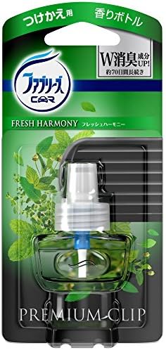 ファブリーズ 消臭芳香剤 車用 クリップ型 7ml つけかえ用 フレッシュハーモニー 人気 プレミアムクリップ