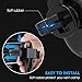 Cell Phone Holder for Car, BlueFit Car Phone Mount Air Vent, One Touch and Auto-Clamping for iPhone X 8/8s 7 Plus 6s Plus 6 SE Samsung Galaxy S8 Edge S7 S6 Note 8 5 and More Smartphone- Black