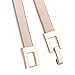 Tanpie Skinny Waist Belt of Women Elastic Metal Stretch Chain Belt Gold and Silver