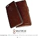 Dreem iPhone 7-8 Wallet Case, Magnetic Detachable Slim-Case, Fibonacci Luxury Vegan Leather, RFID Protection - Chocolate Brown