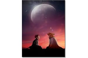 JRVT Anime Demon Slayor Poster For Kids Room Bedroom Wall Decor-Anime Lovers Posters Canvas Art Print Manga Picture For Teen Fans Girls And Boys Birthday Gifts