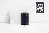 Brabantia Newicon Pedal Bin 5 L Matt Black with Inner Bucket view 6