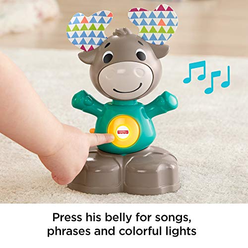 Fisher-Price Linkimals Musical Moose - Interactive Educational Toy with Music and Lights for Baby Ages 9 Months & Up