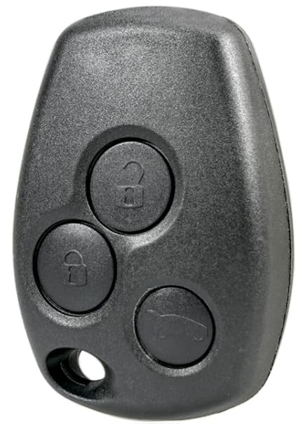 OGGIPRO 3 Button Key Case without Blade Compatible with Renault Clio 3, Twingo 2, Master 3, Kangoo 2, Trafic and Modus | Remote Control Car Key Shell