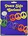 Beistle Tie-Dyed Peace Sign Garland