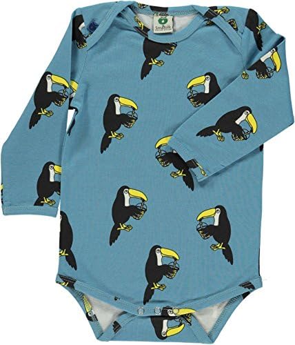 Smafolk Long Sleeved Toucan Body - Cendre Blue - 68cm – 4-6 Months