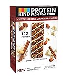 KIND Protein Bars, White Chocolate Cinnamon Almond, Gluten Free, 12g Protein,1.76oz, 12 count