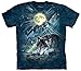The Mountain Men's Wolf Night Symphony T-Shirt