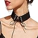JoJo & Lin Vintage Chic Choker Harajuku Velvet Belt with Exaggerated Collar Chain Necklace for Women Gothic Style Harness Necklace