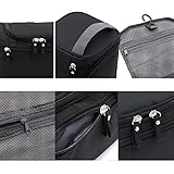 Travel Toiletry Bag - Canvas Dopp Kit With Durable Hanging Hook For Men & Women - Personal Organizer For Gym and Bathroom Toiletries Shaving Kit Shampoo Body Wash By Arena Club