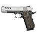 Cool Hand G10 Grips Compatible Replacement for 1911 Full Size, Taurus, Kimber, Springfield, Rock Island, Screws Included, Bobtail Round Butt Cut, Ambi Safety Cut, Sunburst Texture, Coyote