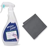 loukin Dry Erase Cleaner, 17 fl oz Whiteboard Cleaning Spray with Cloth | AP Certified, ASTM D4236, Low Odor, Effective Cleaning, Mild Formula, Atomizing Nozzle, Classroom Office Home Use