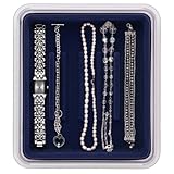 Neatnix Stax Jewelry Bracelet Organizer Tray, Midnight Blue