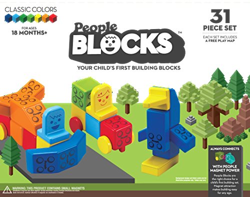People Blocks Go Go Play Set- 31 pc Set
