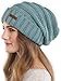 Brook + Bay Slouchy Beanie - Women's Winter Hats, Oversized Beanie Knitted Hats for Women & Men - Beanie Slouch Hats for Cold Weather Pastel Green