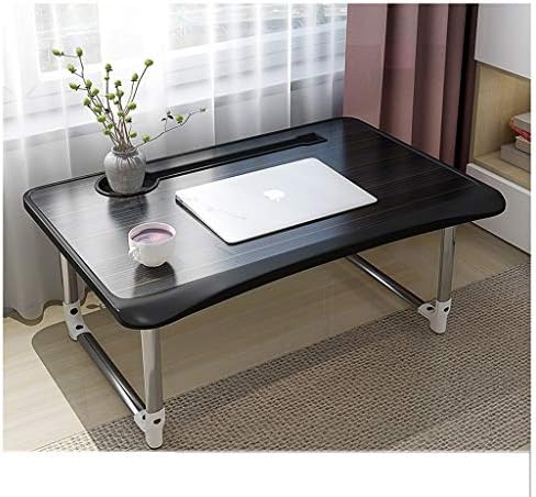 折りたたみノートパソコンテーブル 子供用 ライティングデスク 10 Off 寮 ノートテーブル ベッド上の読書テーブル ブラック レイジー折りたたみ木製オフィスデスク ホーム Nuode5156