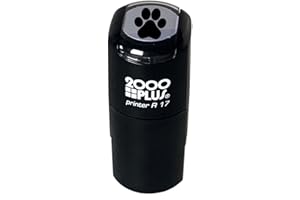 SBLABELS Paw Print Stamp / 2000 Plus Self Inking Animal Paw Print Stamper/Black Ink Imprint School Planner Worksheet Card Stamp