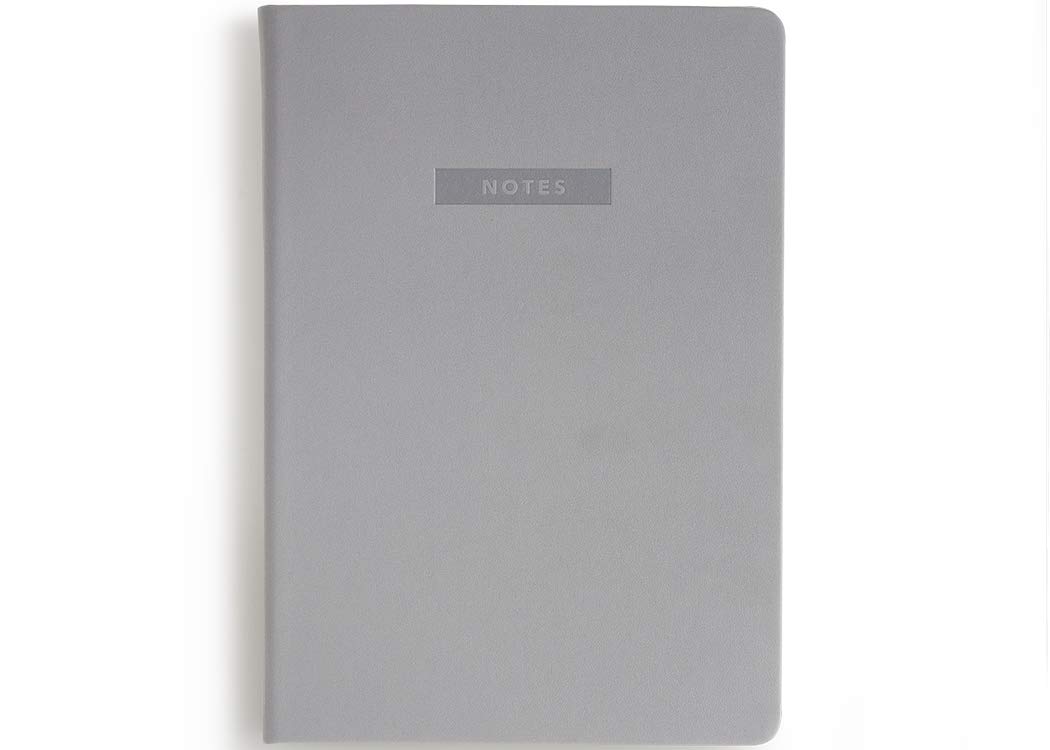 MOXON MiGoals A5 Hardcover Lined Notebook - Grey