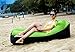 Inflatable Lounger Air Sofa Chair with U-shape neck pillow and handy storage bag for Camping&Hiking & Swimming pool to use as mattress (outdoor&indoor) (NEW Green Sofa)