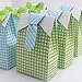 Adeeing 50pcs Party Favor Boxes for Boy Baby Shower Candy Favor Boxes with Blue Green Bow Tie for Wedding Favor Birthday Party