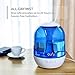 Eufy Humos Air 1.0, Ultrasonic Cool Mist Humidifier with Ultra-Quiet Operation, Anti-Bacterial Water Warmer, 1.0 Gallon / 4 Liter, Up to 20 Hours Use, Auto Shut-Off, Single-Room / Studio / Office Use