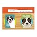 Pop Doggie St Bernard Refrigerator Magnets with Funny Sayings (Set of 4)