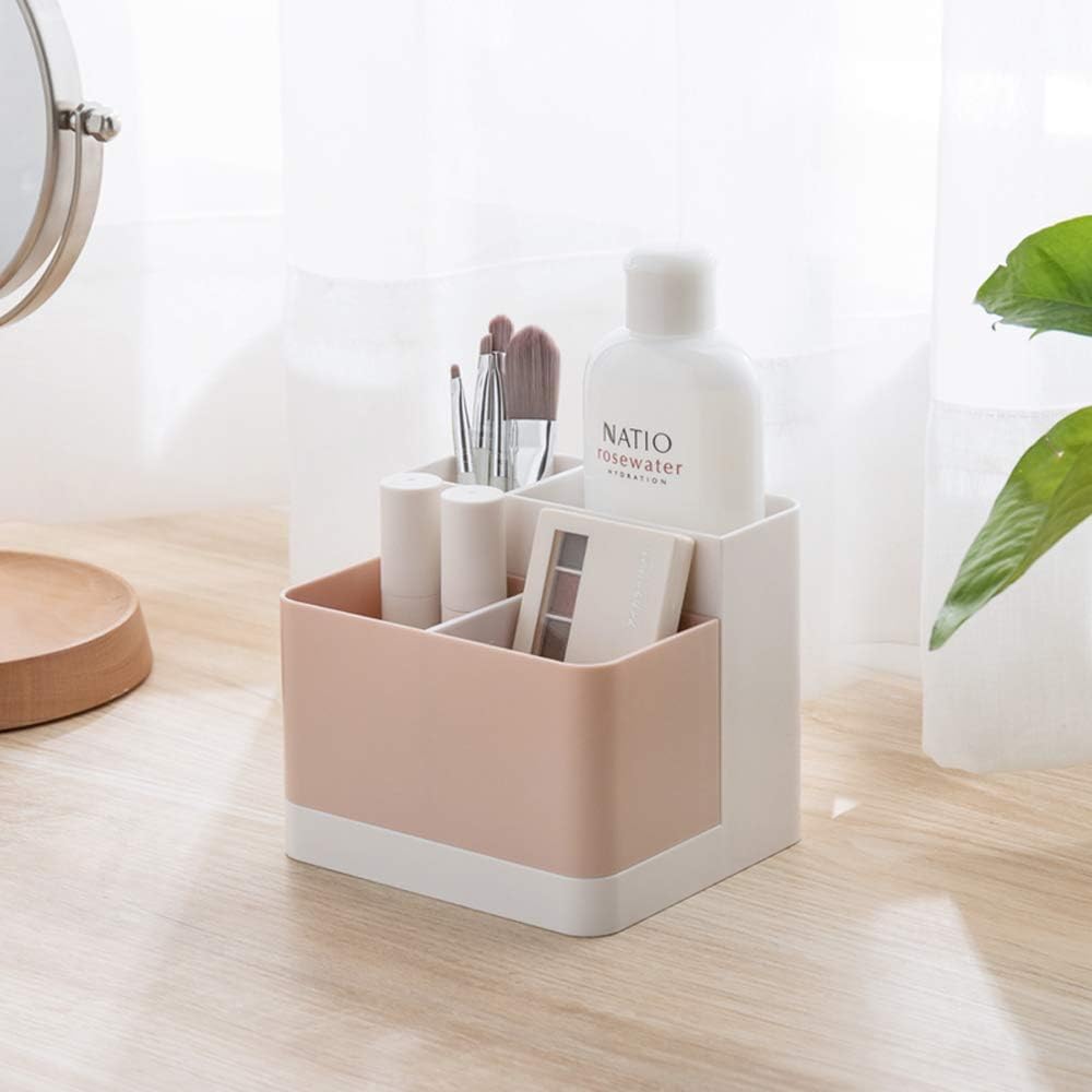 Poeland Desktop Storage Organizer Pencil Card Holder Box Container for Desk, Office Supplies, Vanity Table : Office Products