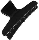 Head Jog 12 Pack Butterfly Hair Clips Black for Sectioning and Styling view 7