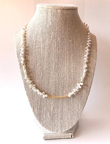 White freshwater pearl necklace, pearl necklace, white pearl necklace, white freshwater pearl jewellry, pearl necklace