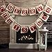 GOER MERRY CHRISTMAS Burlap Banners Garlands for Xmas Party Decoration Photo Prop (Classic)