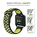 Fitbit Blaze Bands Large, JAKPAS Silicone Replacement Sport Band with Black Frame for Fitbit Blaze Smart Fitness Watch (Black/Yellow)