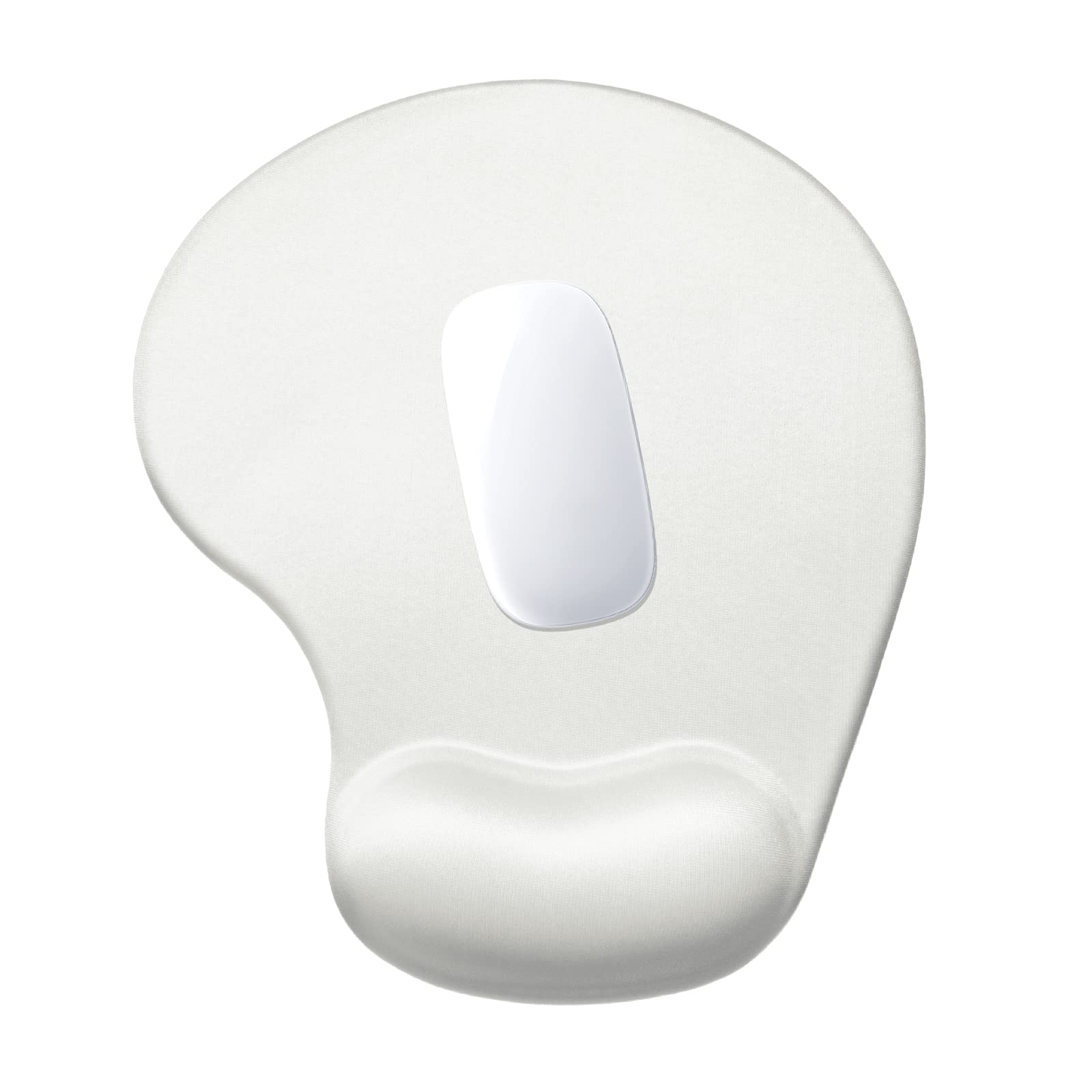 Hsurbtra Ergonomic Mouse Pad with Wrist Rest Support, Gel Mouse Pads with Non-slip PU Base, Pain Relief Memory Foam Mousepad for Laptop PC, Cute Office Supplies Desk Decro Accessories Space Gray