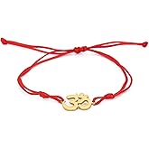 UNIFT Om Bracelet For Men & Women Stainless Steel Hindu Symbol Om Amulet Bracelets Charm Yoga Adjustable Bracelet Hypoallergenic Jewelry