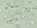 FECEDY Glittery Silver Ring Confetti for Wedding Bachelorette Party Decoration 200pcs/pack