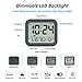 KUCOOLE Small Battery Operated Digital Alarm Clocks for Bedrooms, Simple Travel Alarm Clock with Indoor Thermometer, Hygrometer, Snooze, Dual Alarm, Loud Buzzer – Black