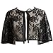 WDING Evening Cape for Women Bridal Wedding Lace Wraps Jackets Cloak