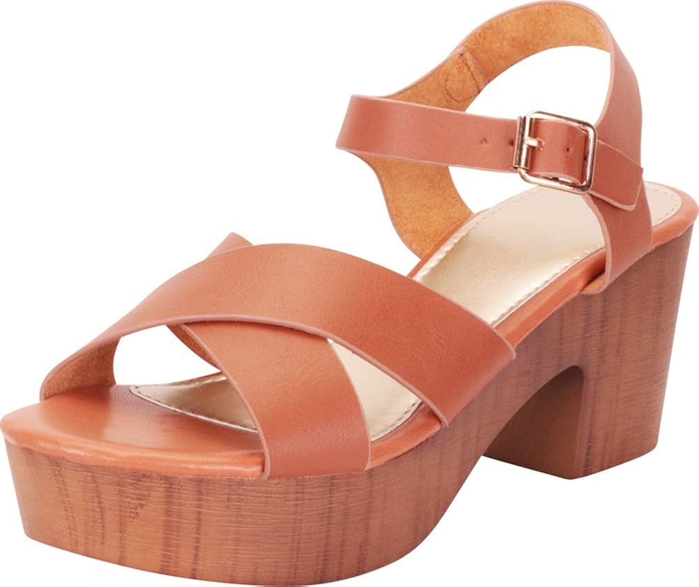 chunky 70s platform heels