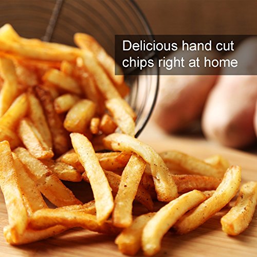 Meflying Grade French Fry Cutter Slicer,Stainless Steel Potato Chipper For Home Kichen Apple Cucumber Onion Potato Fruit Vegetable (US STOCK)