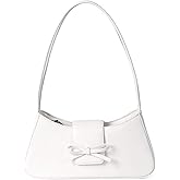 Shoulder Bag for Women, Hobo Handbags Trendy Y2K Purses Patent Leather Clutch Bag Cute Bow Purse