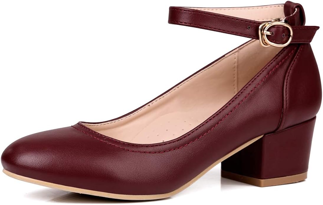 chunky heel dress shoes