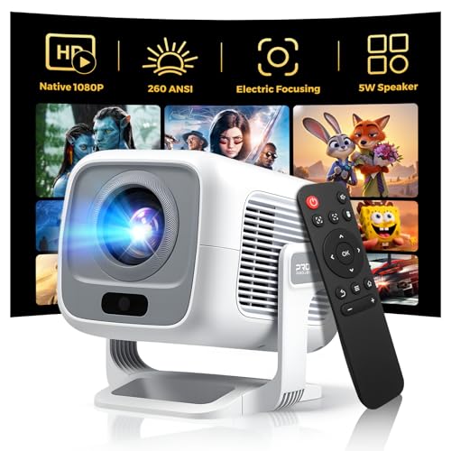 Native Mini Projector 1080P Full HD Auto Focus