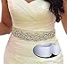 SoarDream Wedding Belt White Bridal Belts and Sashes Pearl Sash Belts Crystal sash for Bridesmaid