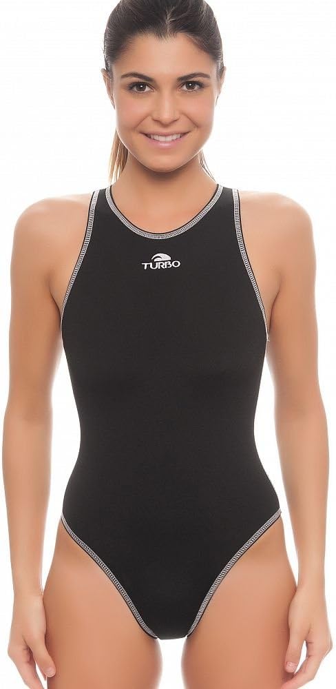 Turbo Agua Ball Traje Mujer Water Polo Traje Negro, Negro: Amazon ...