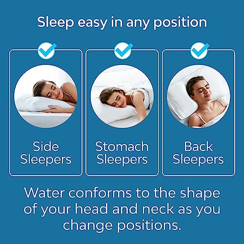 Mediflow Fiber Water Pillow Adjustable Pillow for Neck Pain Relief