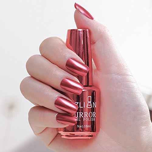 aiyvi Metallic Nail Polish Magic Mirror Effect Chrome Nail Art Polish Varnish (C)