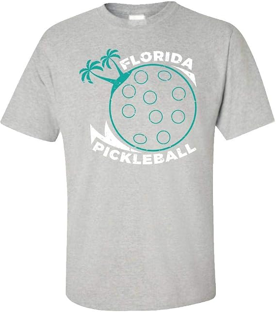 Florida Pickleball Pickle Ball Palm Trees Unisex T Shirt Amazon
