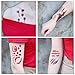 Halloween Scar Tattoos, 18 Sheets Horror Realistic Fake Blood Wound Temporary Tattoos Zombie Makeup Kit, for Halloween Cos play Party (Zombie tattoos)
