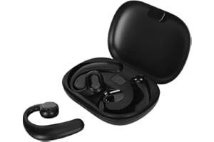 CCYLEZ Clip On Real Time Translation Earbuds with APP, Stereo System Power Display 144 Languages Translation Earphone Supports Music and Talk, for Business Travel Learning (Black)