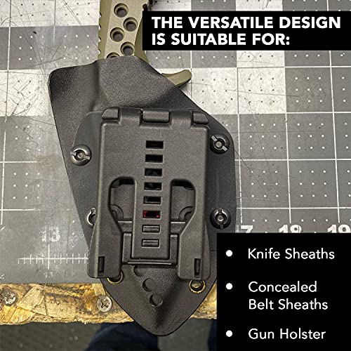 HolsterBuilder TechLock Belt Attachment, Universal Utility Belt Clip